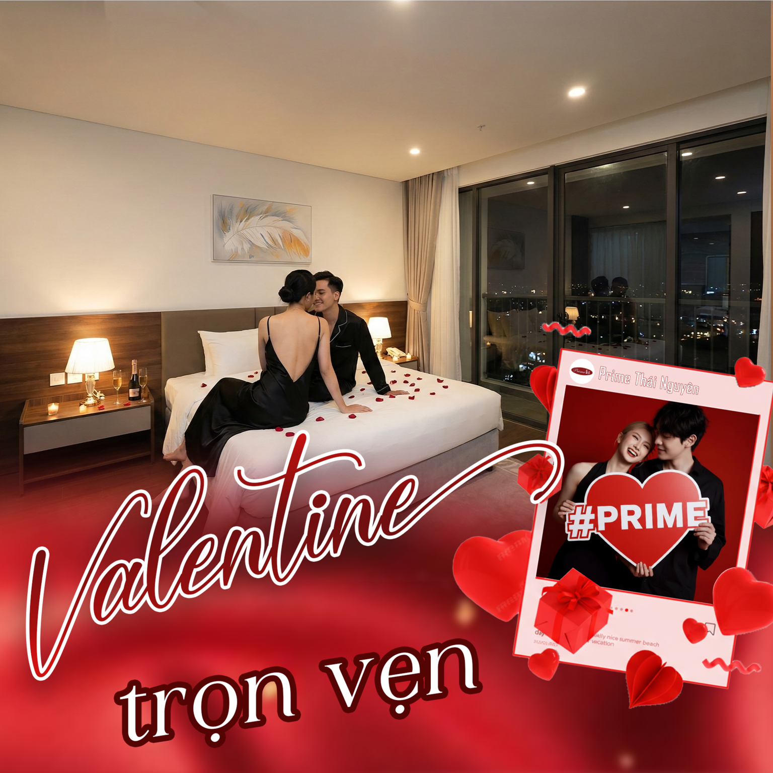 💖 VALENTINE PRIME – COMBO DẠ TIỆC TÌNH NHÂN 💖 - Tháp đôi Prime Thái Nguyên